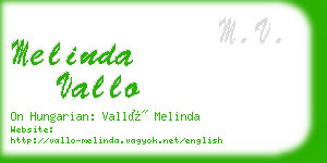 melinda vallo business card